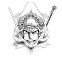 Bible Scripture with One Piece (anime) tattoo design idea