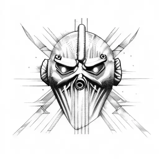 Slipknot Madness barcode tattoo design idea