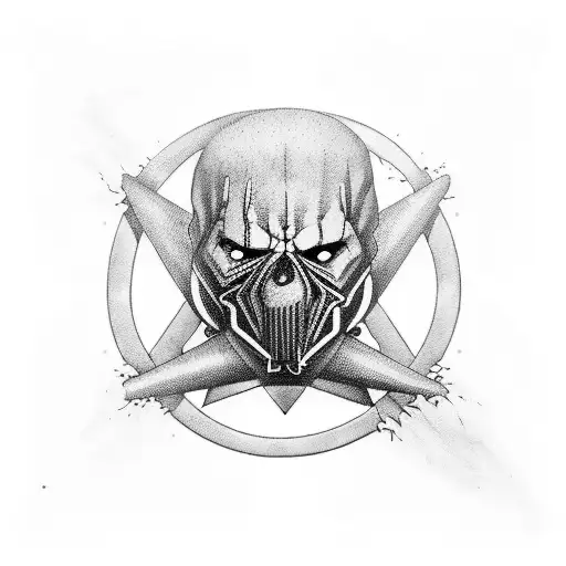 Slipknot Madness Toxic  tattoo design idea
