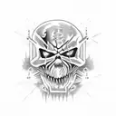 Slipknot Madness Toxic  tattoo design idea