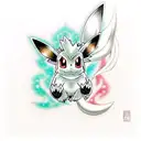 Pokemon Eevee and All evolutions tattoo design idea