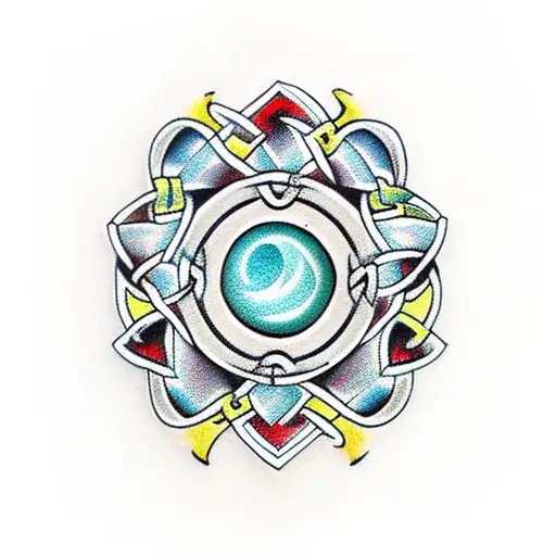 Celtic love ring tattoo design idea