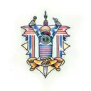 son & father tattoo design idea