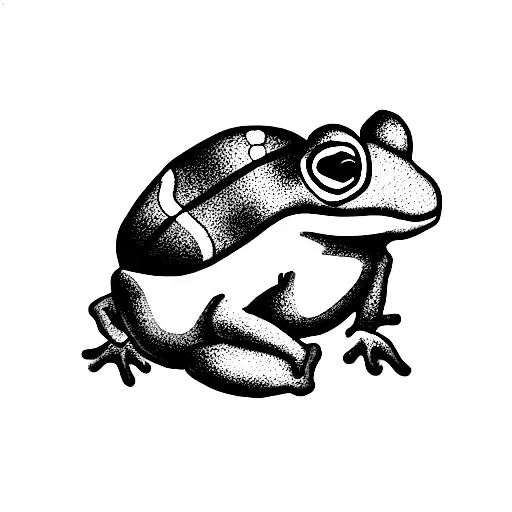 toad tattoo design idea