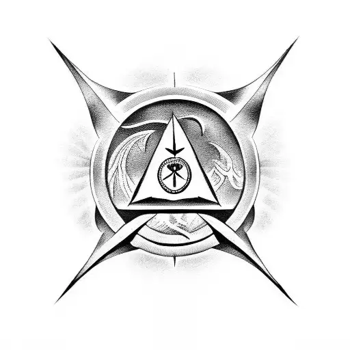 Secret Society Emblem Illuminati tattoo design idea
