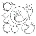 combined Capricorn, Scorpio And Leo Zodiac tattoo design idea