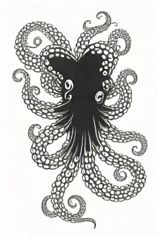 Octopus ink tattoo tattoo design idea