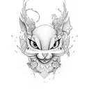 charming, adventure,cute, loveable personality, creative  tattoo design idea