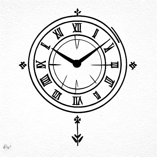 roman numerals of July 21 2023 with larkspur flower on left and eagle on right tattoo design idea