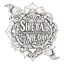 shweta name tattoo design idea