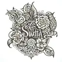 shweta name tattoo design idea