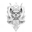 old english font tattoo design idea