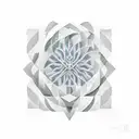 A geometric representation of the Fibonacci sequence incorporating the Pitágoras theorem tattoo design idea