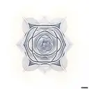 A geometric representation of the Fibonacci sequence incorporating the Pitágoras theorem tattoo design idea