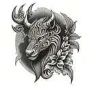 nordic brutal tattoo design idea