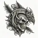 nordic brutal tattoo design idea