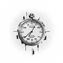 stopwatch for son tattoo design idea