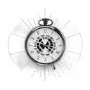 stopwatch for son tattoo design idea