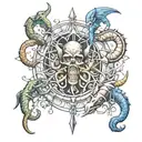 Sagitarius, Scorpio, Capricorn, Libra tattoo design idea