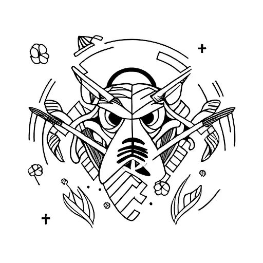 runner tattoo design idea