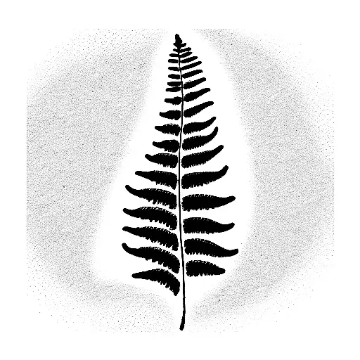 Fern Tree tattoo design idea