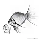 freshwater angelfish tattoo design idea