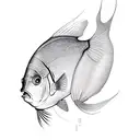freshwater angelfish tattoo design idea