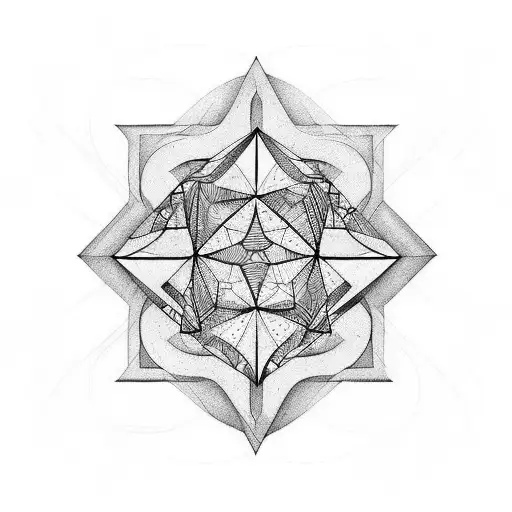 Squares aligned in a dark pattern tattoo design idea