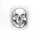Mayan Skull tattoo design idea