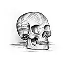 Mayan Skull tattoo design idea