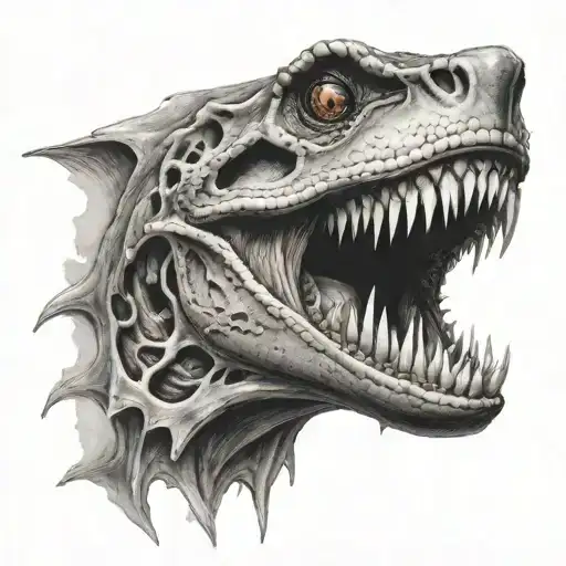 bite tattoo design idea