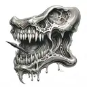 bite tattoo design idea