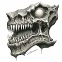 bite tattoo design idea