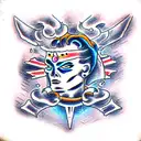 Sub-zero aggression tattoo design idea