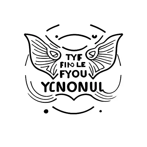 A tiny fire symbol on the neck with a motivational quote about overcoming obstacles tattoo design idea