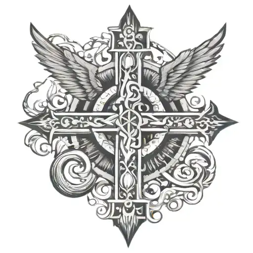 leviathan cross chest  tattoo design tattoo design idea