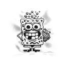 spongebob tattoo design idea
