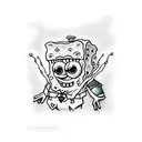 spongebob tattoo design idea