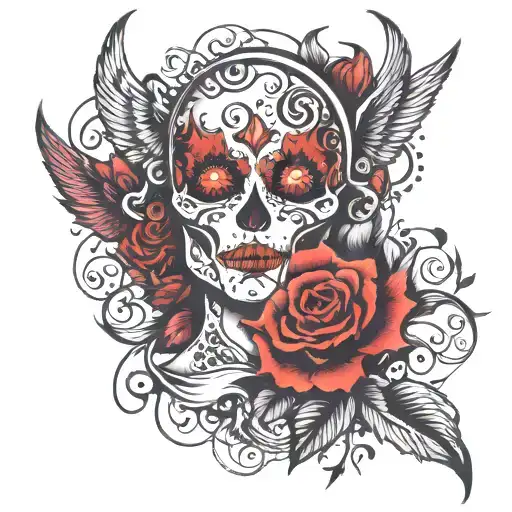 bipolar disorder related imagery tattoo design idea