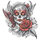 bipolar disorder related imagery tattoo design idea