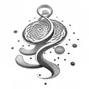 dotwork spiral mandala  tattoo design idea