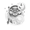 lunar new years tattoo design idea