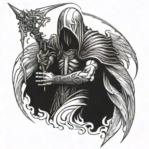 tyrael angel tattoo design idea