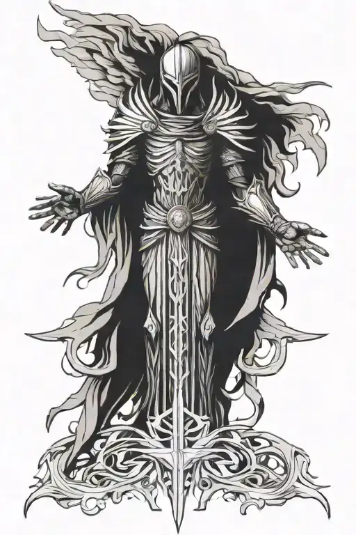 tyrael angel tattoo design idea