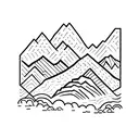 Three Sisters mountain range in Alberta tattoo design idea