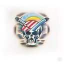 E.D.C with a Tomahawk tattoo design idea