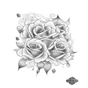 a vase tattoo design idea