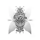 a vase tattoo design idea