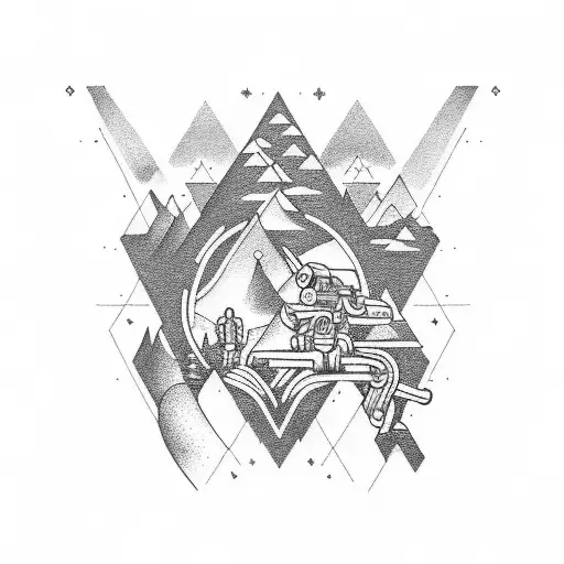 Outer Wilds videogame tattoo design idea