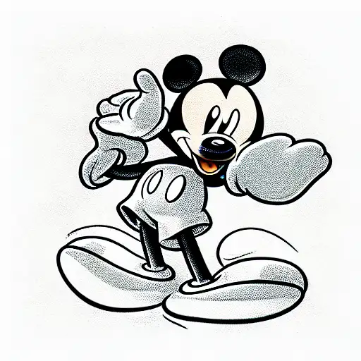  Mickey mouse tattoo design idea